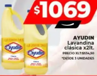 Supermayorista Vital AYUDIN Lavandina clásica x 2lt oferta