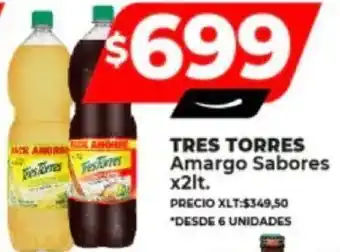 Supermayorista Vital TRES TORRES Amargo Sabores x 2lt oferta