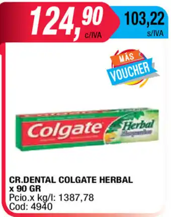 Maxiconsumo Colgate Cr.Dental Herbal x 90gr oferta