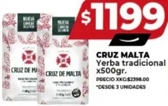 Supermayorista Vital CRUZ MALTA Yerba tradicional x 500gr oferta