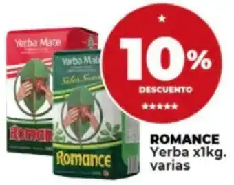 Supermayorista Vital ROMANCE Yerba x 1kg oferta