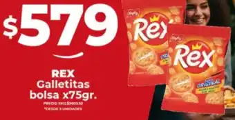 Supermayorista Vital REX Galletitas bolsa x 75gr oferta
