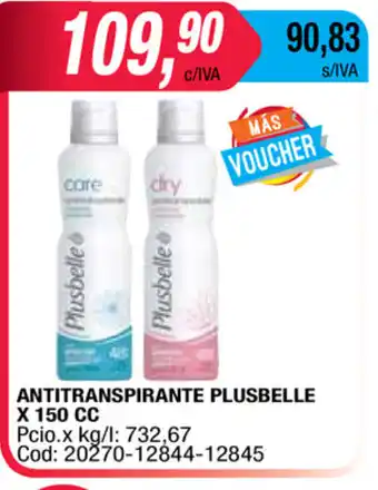 Plusblle Antitranspirante x 150cc
