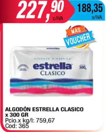 Maxiconsumo Estrella Algodón Clasico x 300gr oferta