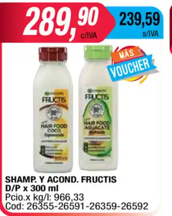 Maxiconsumo Fructis Shamp yAcond D/P x 300ml oferta