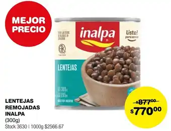 Atomo Conviene LENTEJAS REMOJADAS INALPA 300G oferta