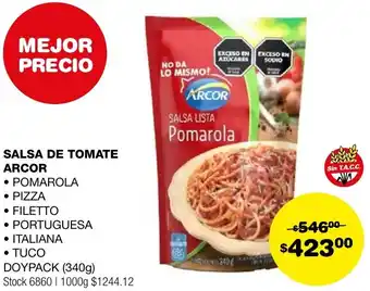 Atomo Conviene SALSA DE TOMATE ARCOR 340G oferta