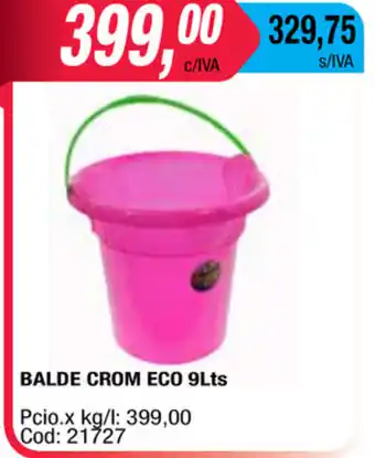 Maxiconsumo Balde Crom Eco 9lts oferta