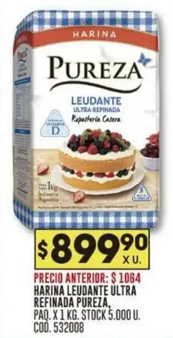 Coto HARINA LEUDANTE ULTRA REFINADA PUREZA PAQ. X 1KG oferta