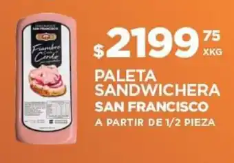 El Milagro Mayorista PALETA SANDWICHERA SAN FRANCISCO X KG oferta