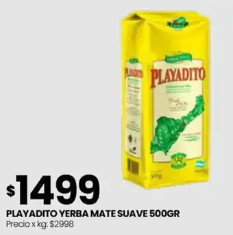 Punto Mayorista PLAYADITO YERBA MATE SUAVE 500GR oferta