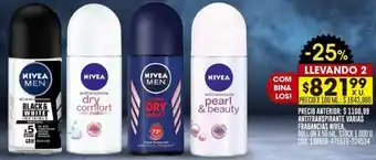 Coto ANTITRANSPIRANTE VARIAS FRAGANCIAS NIVEA ROLL ON X 50ML oferta