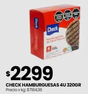 CHECK HAMBURGUESAS 4U 320GR