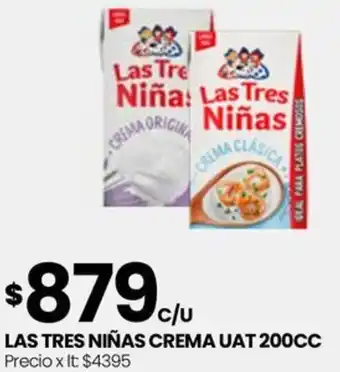 Punto Mayorista LAS TRES NIÑAS CREMA UAT 200CC oferta