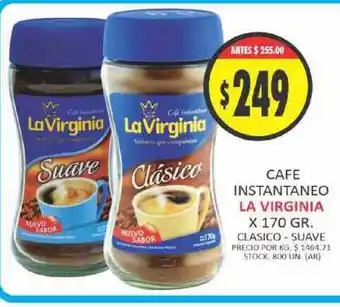Supermercados Becerra La Virginia Cafe Instantaneo x 170gr oferta