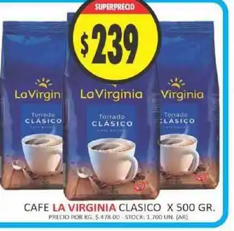 Supermercados Becerra La Virginia Cafe Clasico x 500gr oferta