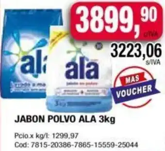 Maxiconsumo JABON POLVO ALA 3kg oferta