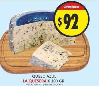 Supermercados Becerra La Quesera Queso Azul x 100gr oferta