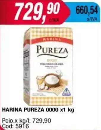 Maxiconsumo HARINA PUREZA 0000 x 1kg oferta
