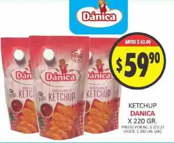 Supermercados Becerra Danica Ketchup x 220gr oferta