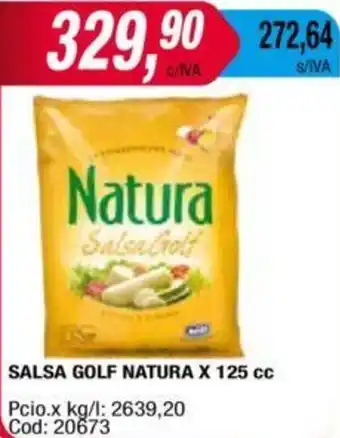 Maxiconsumo SALSA GOLF NATURA x 125cc oferta