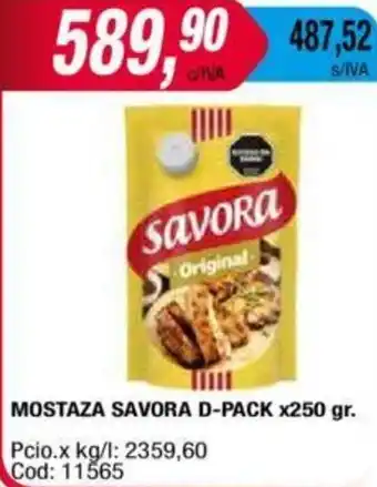 Maxiconsumo MOSTAZA NATURA x 250cc oferta