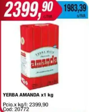 Maxiconsumo YERBA AMANDA x 1kg oferta