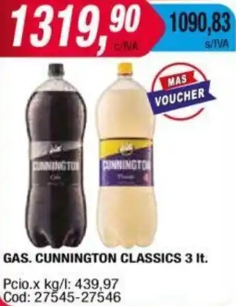 Maxiconsumo GAS. CUNNINGTON CLASSICS 3It oferta