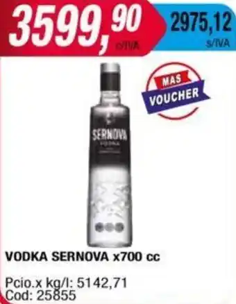 Maxiconsumo VODKA SERNOVA x 700cc oferta