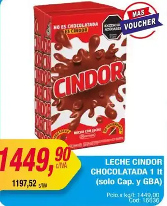 Maxiconsumo LECHE CINDOR CHOCOLATADA 1It oferta