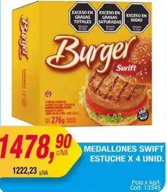 Maxiconsumo MEDALLONES SWIFT ESTUCHE X 4 UNID oferta