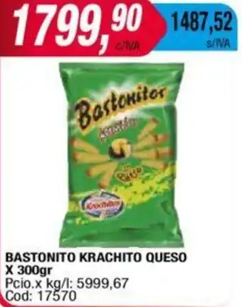 Maxiconsumo BASTONITO KRACHITO QUESO X 300g oferta