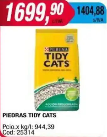 Maxiconsumo PIEDRAS TIDY CATS oferta