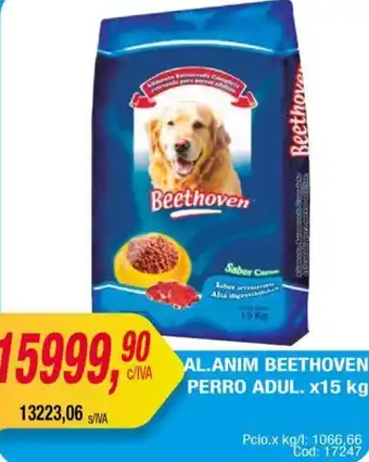 Maxiconsumo AL.ANIM BEETHOVEN PERRO ADUL x 15kg oferta