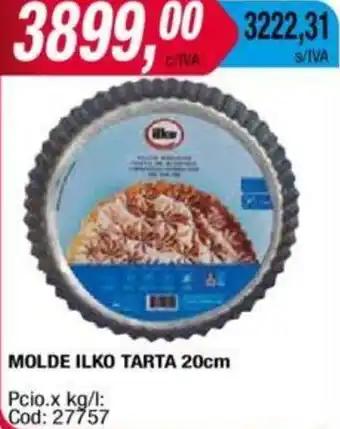Maxiconsumo MOLDE ILKO TARTA 20cm oferta