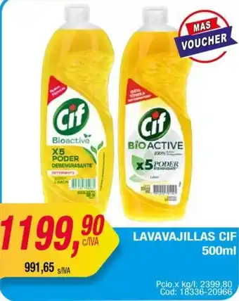 Maxiconsumo LAVAVAJILLAS CIF 500ml oferta