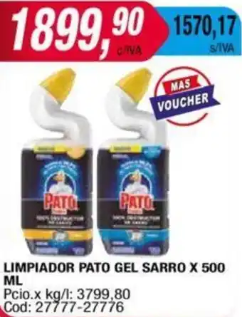 Maxiconsumo LIMPIADOR PATO GEL SARRO X 500ML oferta