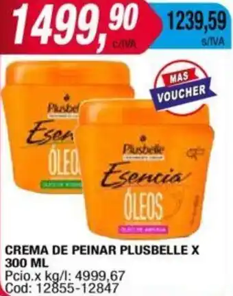 Maxiconsumo CREMA DE PEINAR PLUSBELLE x 300ML oferta