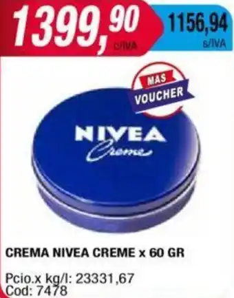 Maxiconsumo CREMA NIVEA CREME x 60GR oferta
