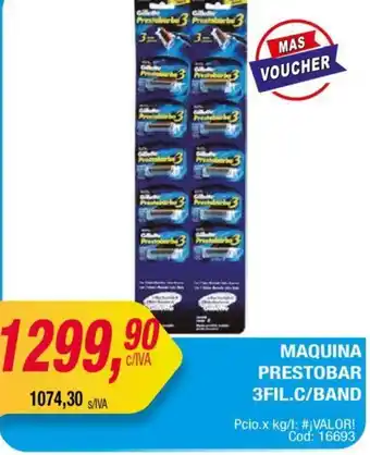 Maxiconsumo MAQUINA PRESTOBAR 3FIL.C/BAND oferta