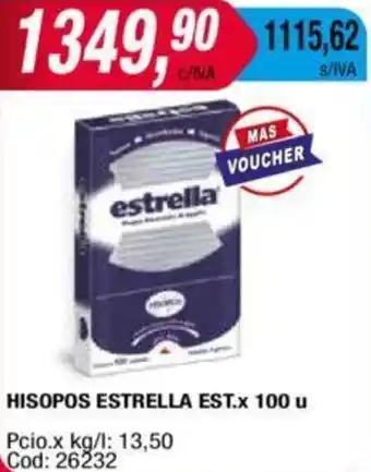Maxiconsumo HISOPOS ESTRELLA EST x 100u oferta