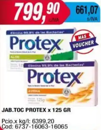 Maxiconsumo JAB.TOC PROTEX x 125GR oferta