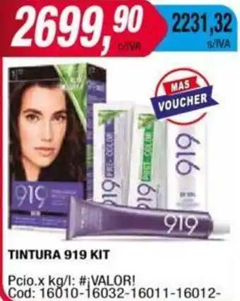 Maxiconsumo TINTURA 919 KIT oferta