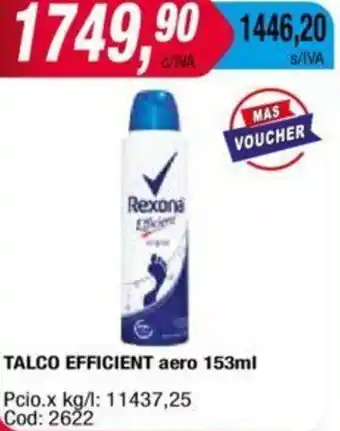 Maxiconsumo TALCO EFFICIENT aero 153ml oferta