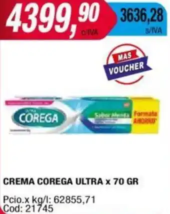 Maxiconsumo CREMA COREGA ULTRA x 70GR oferta