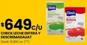 Changomas CHECK LECHE ENTERA Y DESCREMADAUAT oferta