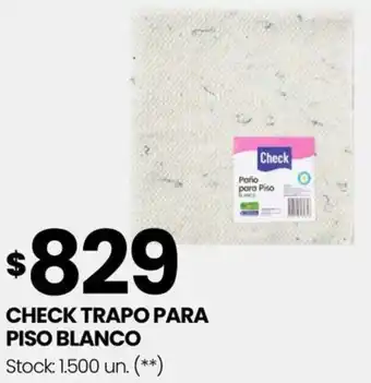 Changomas CHECK TRAPO PARA PISO BLANCO oferta