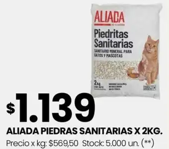 Changomas ALIADA PIEDRAS SANITARIAS X 2KG oferta