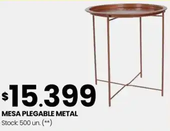 Changomas MESA PLEGABLE METAL oferta