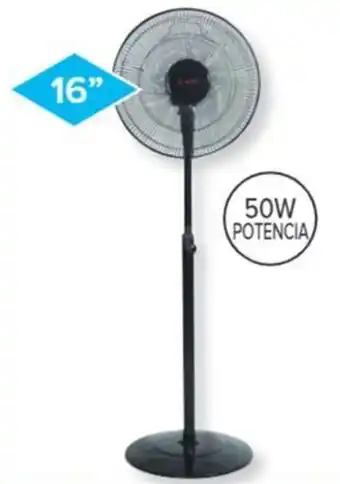 Carrefour AXEL VENTILADOR DE PIE 16" 50W NEGRO MOD. AXPIE16 oferta